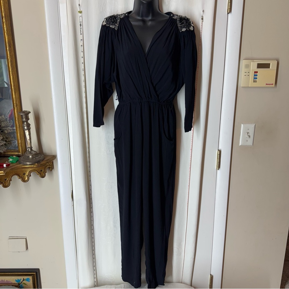 Vintage Carol Anderson California Black Jumpsuit